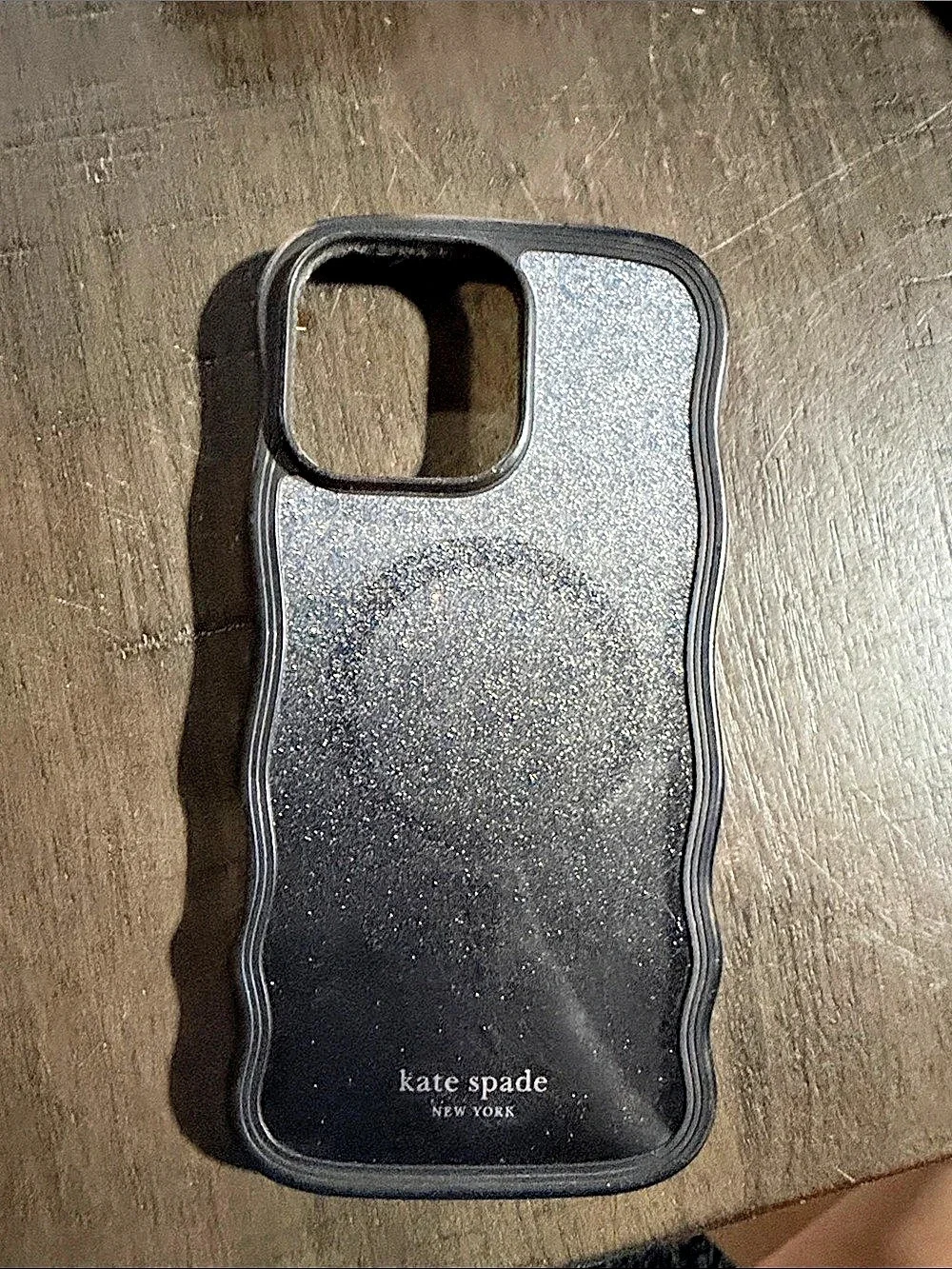 kate spade new york Glitter MagSafe Phone Case Black & Silver IPhone 16 pro max